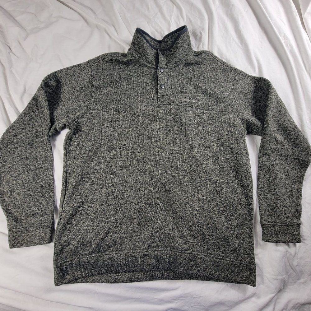 Eddie Bauer Mens XL Gray Sweater Lightweight Long Sleeve Outdoors Casaul
